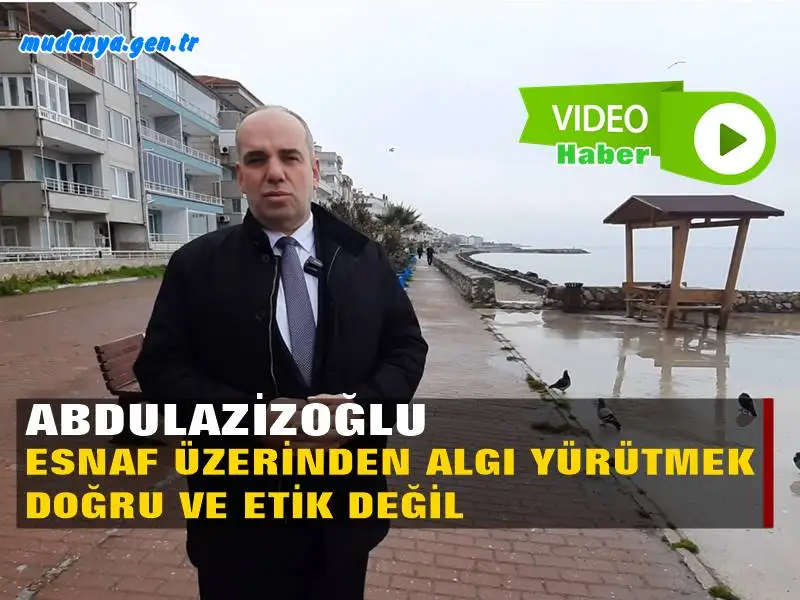 Mudanya Esnaf ve Sanatkârlar Odası Başkanı Ertan ABDULAZİZOĞLU geçtiğimiz hafta bazı internet sitelerinde yer alan "Güzelyalı’da sahil bandının esnafın masa sandalyesi ile işgal edildiği ve denize karşı oturmak için insanların ücret ödemek zorunda kaldığı haberinin gerçeği yansıtmadığını söyledi.