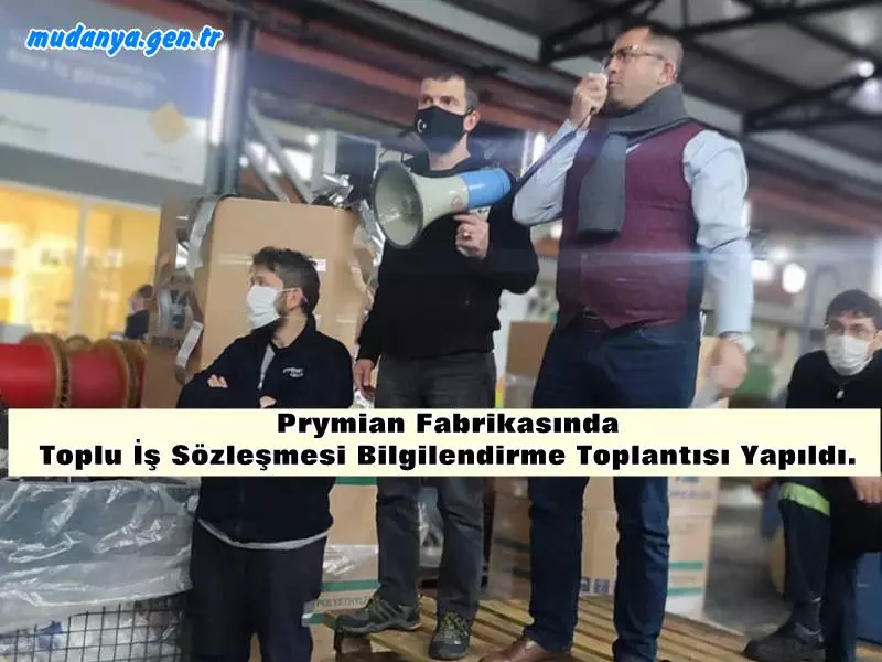 Prymian Fabrikasında Toplu İş Sözleşmesi Bilgilendirme Toplantısı Yapıldı.