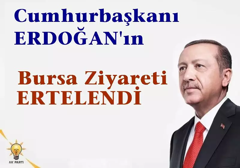 Recep Tayyip Erdoğan Bursa Mitingi İptal