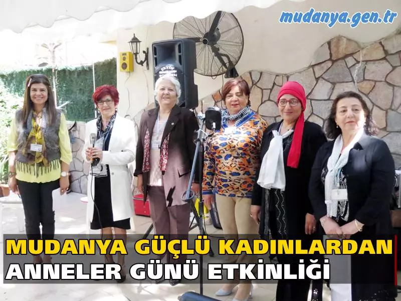 Mudanya güçlü kadınlar topluluğu Çalışma Dayanışma ve Yardımlaşma Dernek Başkanı İpek Demirtaş ve Aygül Çığ öncülüğünde Polis Lokalinde düzenlediği Anneler günü etkinliği yüksek katılımla gerçekleşti. Etkinliğe Mudanya'da faaliyet Gösteren Siyasi Parti Başkan ve temsilcileri, Sivil toplum kuruluşları temsilcileri katılım gösterdi.