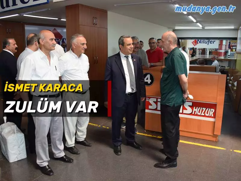 Cumhuriyet Halk partisi (CHP) Bursa İl Başkanı İsmet Karaca Bursa Şehirlerarası otobüs Terminali’ni ziyaretinde şirket sahipleri ve yolcularla görüştü. Şehirlerarası yolcu biletlerinin yüksekliğiyle ilgili şikayetleri değerlendiren Karaca, “Daha önceki yıllarda karşılaşmadığımız, ilk kez bu kadar yüksek sesle şikayetlerin olduğu bir dönemden geçiyoruz." dedi. 