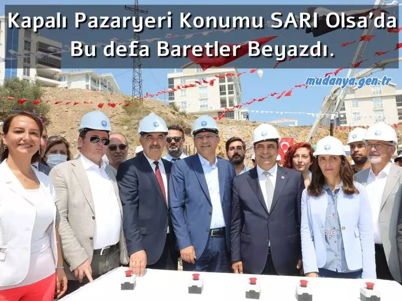 Mudanya Belediyesi’nin Halitpaşa mahallesinde kapalı otopark ve ortak kullanım alanları ile birlikte planladığı Kapalı Pazar Yeri’nin temeli CHP Genel Başkan Yardımcısı Oğuz Kaan Salıcı’nın katıldığı törenle atıldı.
