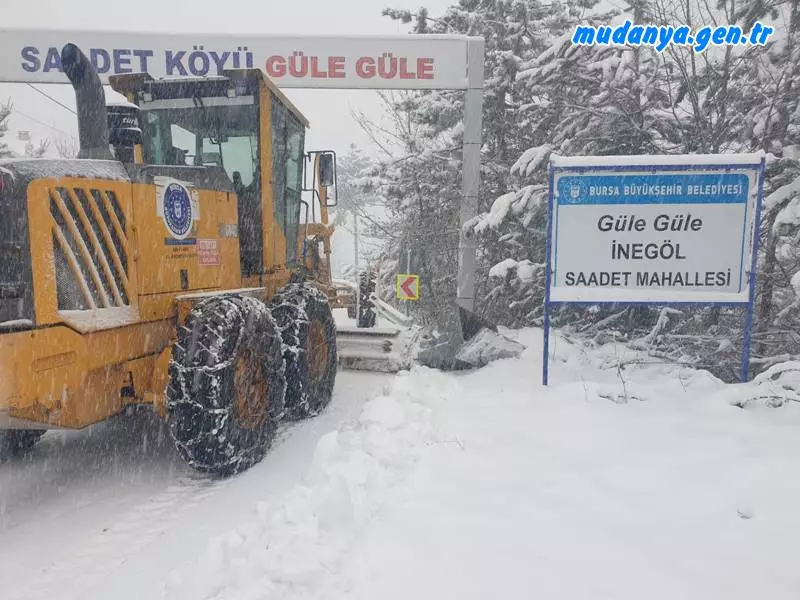 Bursa ulaşımında yoğun kar mesaisi