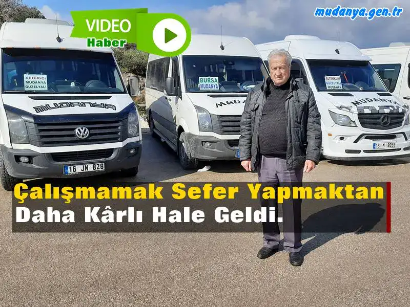 23 No'lu Mudanya Minibüscüler Kooperatifi Başkanı Mehmet Açıkgöz rekor kıran mazot fiyatları karşısında adeta kabusu yaşadıklarını belirterek mevcut koşullarda çalışmamanın sefer yapmaktan çok daha kârlı olduğunu minibüscünün cepten harcadığını ayakta duramadıklarını acilen yolcu taşıma tarifesinin güncellenmesini istediklerini söyledi.