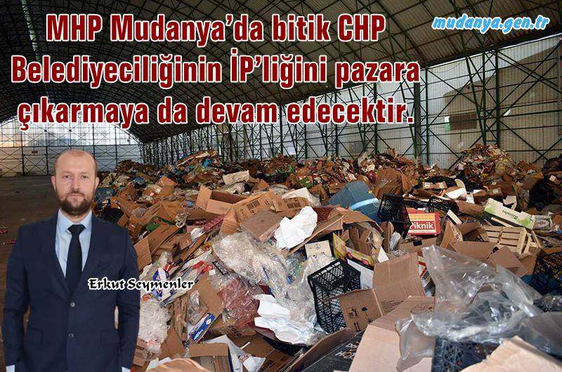 Zamları protesto etmek amacıyla Mudanya Mütareke Meydanında basın açıklaması  yapan siyesi partileri ve Mudanya Kent Konseyini eleştiren Milliyetçi Hareket Partisi (MHP) Mudanya İlçe Başkanı Erkut Seymenler "Cumhur İttifakı doğrultusunda özveriyle çalışan Milliyetçi Hareket Partisi Mudanya Teşkilatı zillet ittifakına karşı çelik gibidir. Mudanya’da bitik CHP Belediyeciliğinin İP’liğini pazara çıkarmaya da devam edecektir.." dedi. 