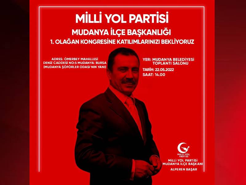 MİLLİ YOL PARTİSİ İLÇE BAŞKANLIĞI KONGRE DAVETİ