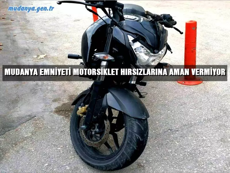 Mudanya Emniyet müdürlüğü Asayiş Büro amirliği son günlerde Mudanya'da motosiklet ve akülü bisikletlere dadana hırsızları tek tek yakalayarak adalete teslim etti.