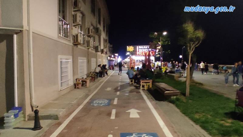 Mudanya Bisiklet Yolu İşgali
