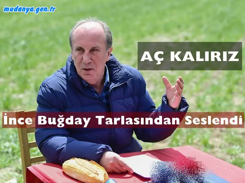 Memleket Partisi Genel Başkanı Muharrem İnce, buğday üreticilerinin sorunlarını ele almak, artan gıda ürünlerinin fiyatlarını değerlendirmek üzere Ankara Malıköy’de, buğday tarlasında basın toplantısı düzenledi. 