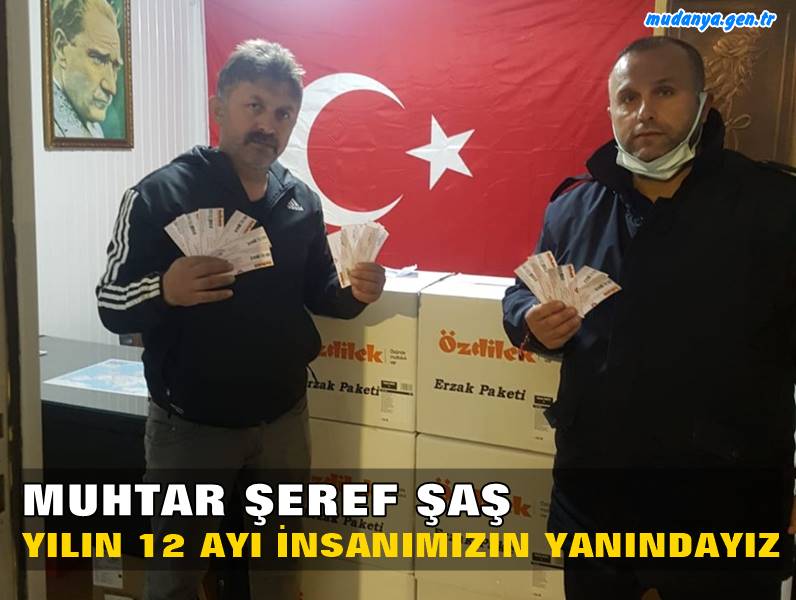 Mudanya Şükrü Çavuş Mahalle Muhtarı Şerefe ŞAŞ ve Aza Mustafa Gelgeç