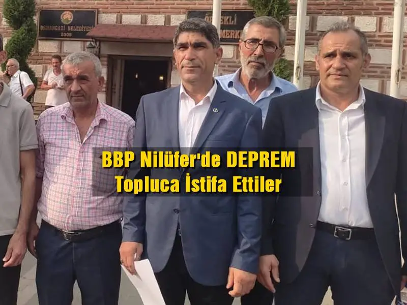 Büyük Birlik Partisi (BBP) Nilüfer İlçesi 8. Olağan Kongresini 27 Ağustos Cumartesi günü gerçekleştirecekti. Ancak Genel Merkezden henüz sebebi belli olmayan bir şekilde Nilüfer Seçim Kuruluna kongrenin iptali için yazı gönderildi. Bunun üzerine BBP Nilüfer İlçe Başkanı Mustafa Aydın ve Yönetimi basın açıklaması yaparak BBP'sinden istifa ettiler.