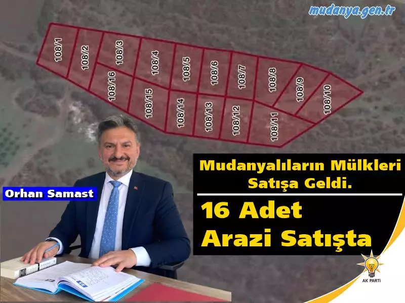Adalet ve Kalkınma Partisi (AK Parti) Mudanya İlçe Başkanı Orhan Samast Mudanya Belediyesi tarafından kırsal mahallelerde satışa çıkarılan mülkler hakkında açıklama yaptı. Samast dikkat çekici açıklamasında satışa gelen Mudanyalıların mülklerini kamuoyuna "Dün Hasköy’de hepimize ait 16 adet arazi hiç kimseye sorulmadan Mudanya Belediye Başkanı tarafından satışa çıkarıldı. Daha önce yaptığı gibi yine Mudanya arazilerini satmaya ve kaynakları kötü kullanmaya devam ediyor." vurgusuyla duyurdu.