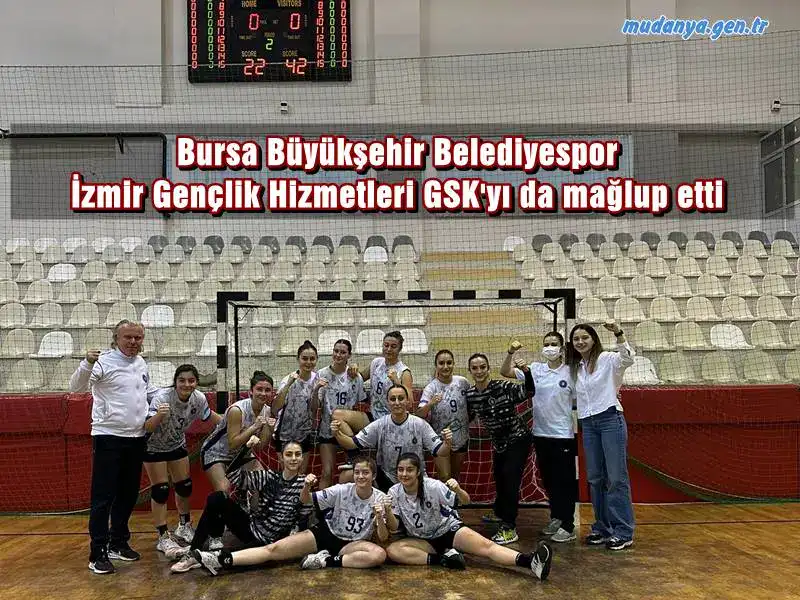 Kadınlar Hentbol 1. Ligi’nde mücadele eden Bursa Büyükşehir Belediyespor, 9. hafta mücadelesinde deplasmanda İzmir Gençlik Hizmetleri ve Gençlik Spor Kulübü’nü 42-22 mağlup ederek başarılı grafiğini sürdürdü.