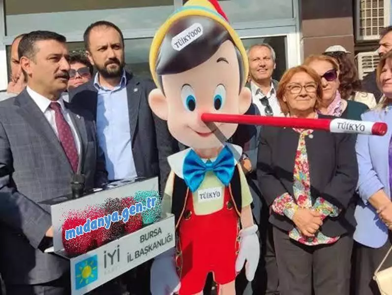 Bir süre önce TÜİK’i, gerçek enflasyon oranlarını çarpıtması nedeniyle Pinokyo maketiyle protesto eden İYİ Parti Bursa İl Başkanı Selçuk Türkoğlu, “TÜİK, 1.18 olarak açıkladığı Aralık ayı enflasyon oranıyla da bir kez daha vatandaşın hakkına tecavüz etmiş, resmen kul hakkı yemiştir” dedi.