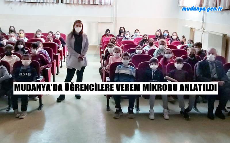 Mudanya Verem Savaşı Derneği, "75. Verem Savaşı ve Propaganda Haftası" dolayısıyla ilçede Milli Eğitim Müdürlüğü'nün belirlediği ilk ve orta dereceli okullarda eğitim düzenledi.