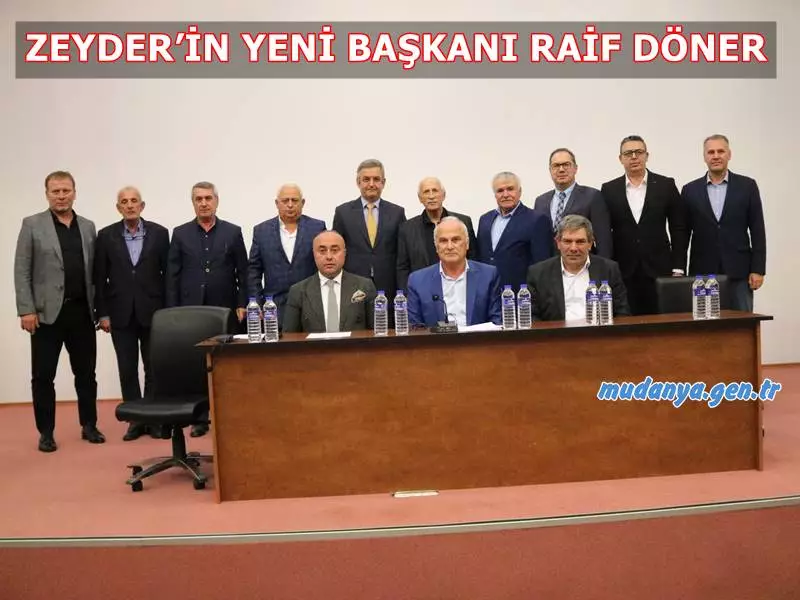 Zeytin Üreticileri ve Sanayicileri Derneği(ZEYDER) 4.Olağan Genel Kurul toplantısı gerçekleştirildi. Genel Kurulda Raif Döner Zeyder’in yeni başkanı oldu.