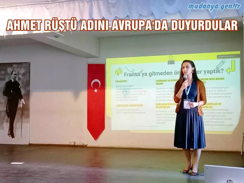 Mudanya Ahmet Rüştü Anadolu Lisesi Öğrencileri Erasmus öğrenci hareketliliği kapsamında Fransa'da gerçekleştirdikleri çalışmalarını içeren gözlemlerini, okullarında seminerler vererek tamamladılar.