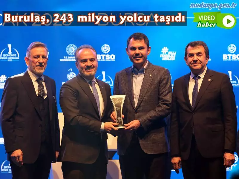 Bursa’da metro, tramvay ve otobüslerle şehir içi, BUDO VE BBBUS ile de şehirler arası toplu taşıma hizmeti veren Burulaş, Bursa Ticaret ve Sanayi Odası’nın 48. Ekonomiye Değer Katanlar Ödül Töreninde ‘Sektör Lideri’ ödülüne layık görüldü. 
