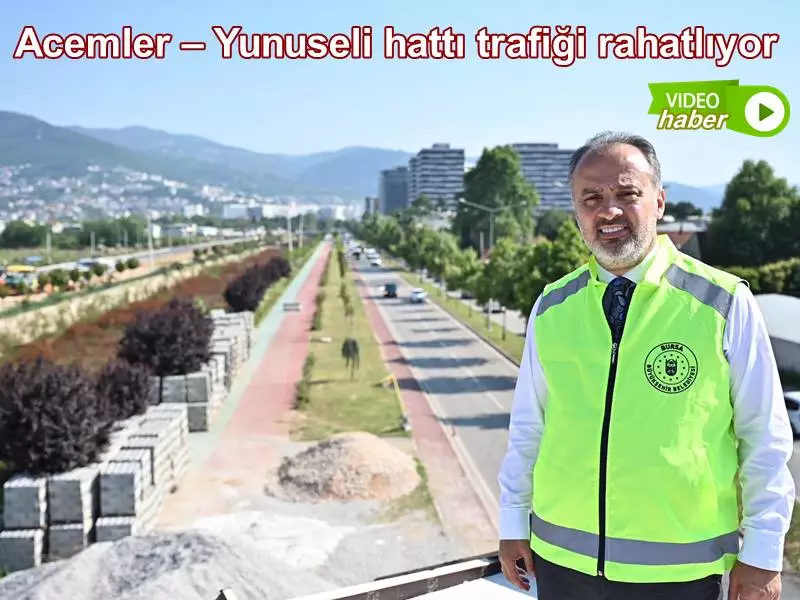 Yeni köprü ve kavşaklarla Bursa trafiğine nefes aldıran Büyükşehir Belediyesi, Acemler’den Yunuseli Fuat Kuşçuoğlu Caddesi’ne bağlantıyı sağlayan köprü ve Yunuseli Kanalı üzerine yapılan ilave köprülerle, Acemler – Yunuseli hattında oluşan yoğunluğu ortadan kaldıracak.
