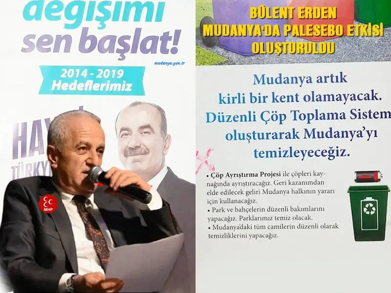 Mudanya Belediye Meclisi MHP Grup Sözcüsü Bülent Erden  Belediye Başkanı Hayri Türkyılmaz'ın verdiği seçim vaatlerini yerine getirerek ilçe genelinde kalıcı eserler bırakmak, sorunlara çözümler üretmek yerine popülist icraatlarıyla adeta LALE DEVRİ'ni yaşattığını ancak öncelikli hizmetler yerine günlük etkinliklere harcanan devasa bütçelerin bedelinin halk için çok ağır olabileceğini vurguladı.