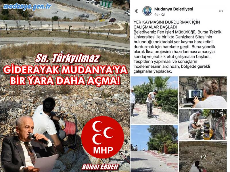 HAYRİ, GİDERAYAK MUDANYA'YA BİR YARA DAHA AÇMA!