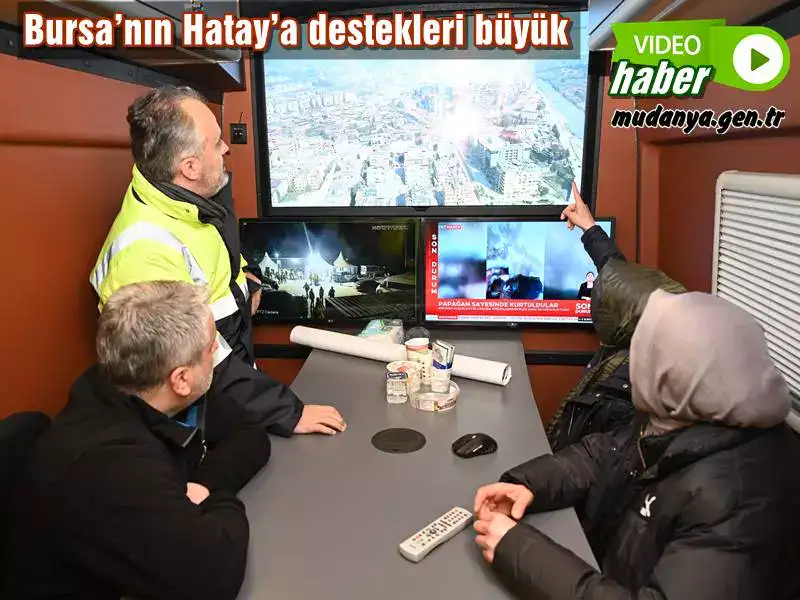 Bursa Büyükşehir Belediyesi’nin Hatay’daki Koordinasyon Merkezi’ni ziyaret eden AK Parti İnsan Haklarından Sorumlu Genel Başkan Yardımcısı ve Konya Milletvekili Leyla Şahin Usta, “Hatay’da büyük bir Bursa ailesi gördüm. Bursalı hemşehrilerimizin Hatay’a destekleri büyük. Hataylılar da bu destekleri hiçbir zaman unutmayacaktır” dedi.