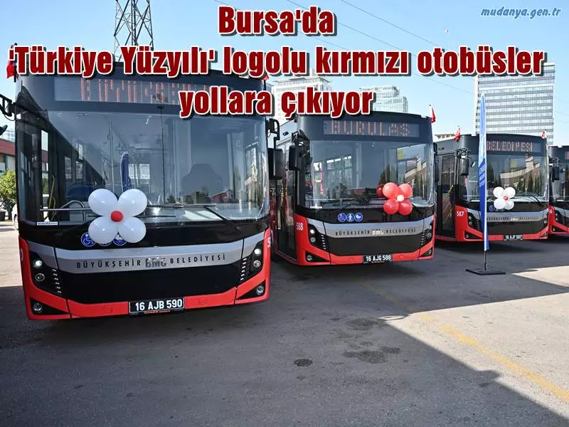 Bursa Büyükşehir Belediyesi, 15 sıfır aracı daha BURULAŞ bünyesine kattı. Cumhuriyet'in 100'üncü yılına özel, '100. yıl' ve 'Türkiye Yüzyılı' logolu kırmızı otobüsler, Pazartesi gününden itibaren Bursa sokaklarındaki mesaisine başlayacak.