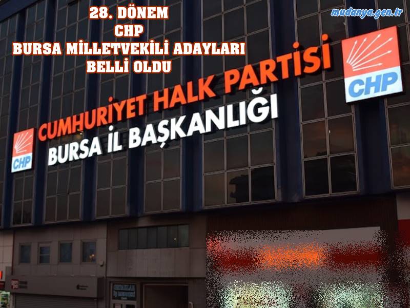 Cumhuriyet Halk Partisi, 14 Mayıs Pazar günü gerçekleştirilecek olan Cumhurbaşkanı Seçimi ve 28. Dönem Milletvekili Genel Seçimindeki milletvekili adayları listesini Yüksek Seçim Kurulu'na sundu.