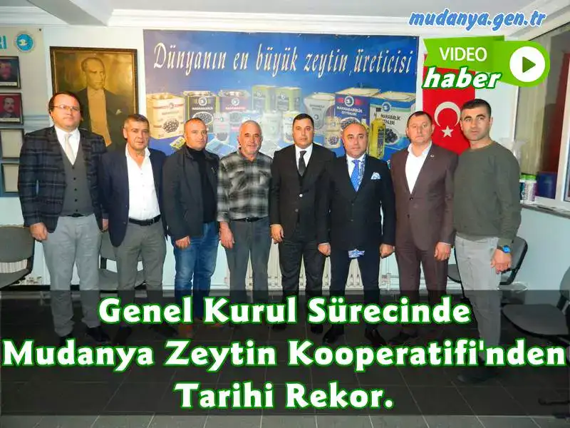 Marmarabirlik'e bağlı  150 Sayılı Mudanya Zeytin Tarım Satış Kooperatifi 2022 zeytin alım kampanyası rakamsal verilerini ve 11 Şubat 2023 günü gerçekleşecek olan Olağan Seçimli Genel Kurulunu basın açıklamasıyla duyurdu. Kooperatif Başkanı Cüneyt Soylu ve ekibi göreve yeniden talibiz dedi.