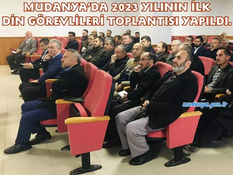 Mudanya İlçe Müftülüğü bünyesinde görev yapan Vaiz, Din Hizmetleri Uzmanı, İmam Hatip ve Müezzin Kayyımlar ile toplantı düzenlendi.