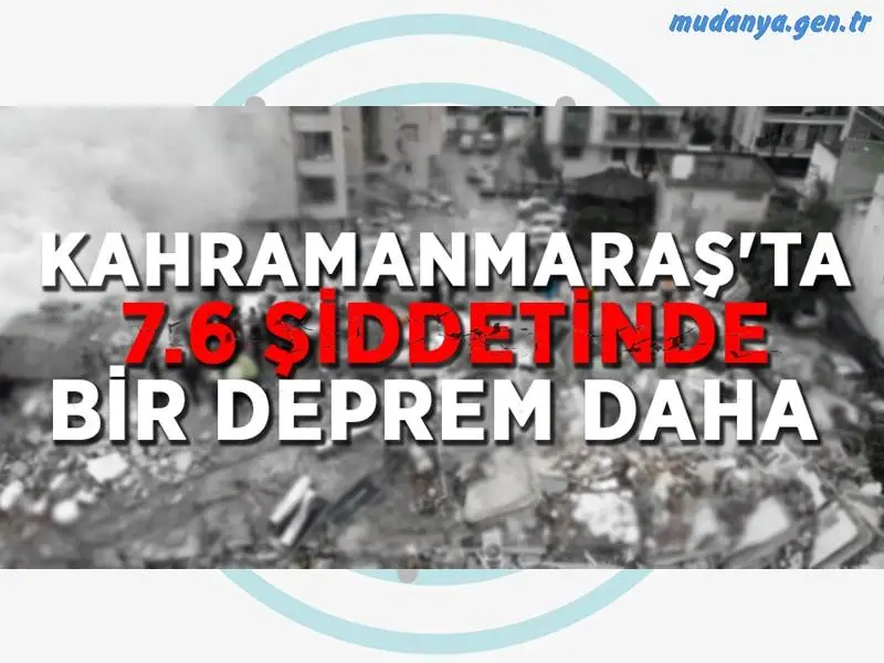 7.6 ŞİDDETİNDE ELBİSTANDA YENİ BİR DEPREM DAHA OLDU