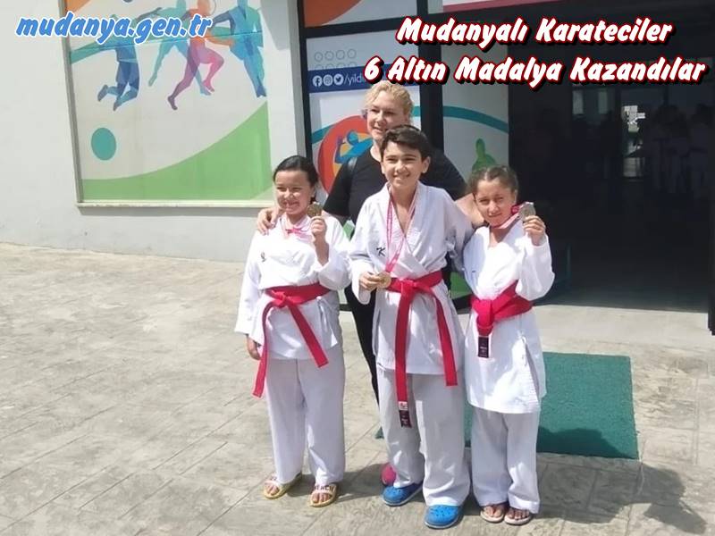 Aktif Spor Kulübü adına tecrübe kazanmak amacıyla katıldıkları Bursa Minik Yıldızlar Karate Şampiyonasında Mudanyalı 3 Sporcu ile üstün başarı göstererek toplamda 6 madalya kazandılar.