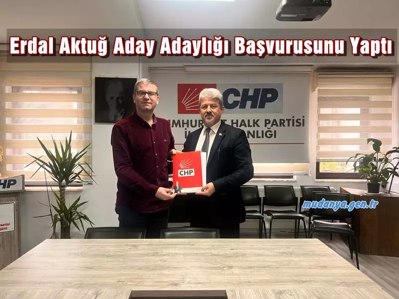 Bursa siyaset ve iş dünyasında aktif görevler alan Elektrik Mühendisi Erdal Aktuğ, Cumhuriyet Halk Partisi Mudanya Belediye Başkanlığı için yola çıktı. 