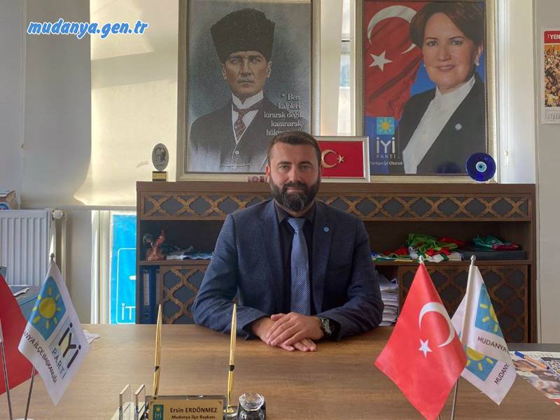 İYİ PARTİ MUDANYA İLÇE BAŞKANLIĞINDAN SEÇİL BULCAN ÜRKÜT İSTİFA AÇIKLAMASI