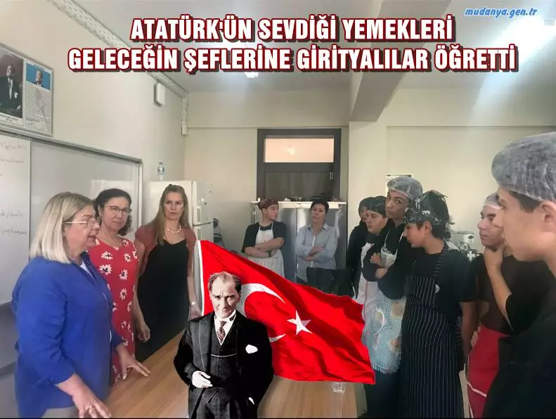 Bursa Nilüfer Havva Aslanoba Turizm ve Meslek Lisesi Yitecek ve İçecek bölümü öğrencileri, GİRİTYALILAR (Mudanya Giritliler ve Yanyalılar Kültür ve Dayanışma Derneği) Başkan ve üyelerinin katkılarıyla Girit ve Atatürk'ün sevdiği yemekleri uygulamalı olarak öğrendiler. GİRİTYALILAR Dernek Başkanı Zehranur Biricik kültürel miras ve kültürel kimlik vurgusuyla GİRİT KÜLTÜR EVİ talebini yineledi.