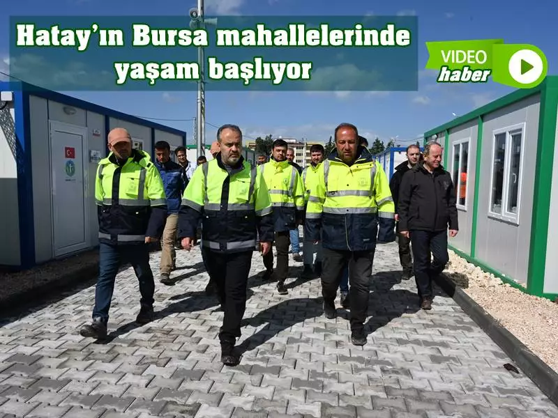 Bursa Büyükşehir Belediyesi tarafından Hatay’da üç ayrı bölgeye kurulan konteyner kentlerden, 112 konteynerlik Umuda Koşanlar Bursa Uluçınar Kentinde yaşam başladı. AFAD’ın koordinasyonunda belirlenen depremzedeler, çadırdan kurtulmanın mutluluğunu yaşarken, konteyner kentleri gezen Bursa Büyükşehir Belediye Başkanı Alinur Aktaş, Hatay’da yaşam normale dönene kadar çalışmaya devam edeceklerini söyledi.