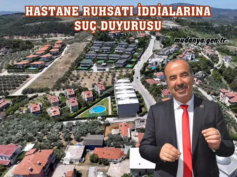 Mudanya Belediye Başkanı Hayri Türkyılmaz, Mudanya’ya yapmak istediği ortopedi ve travmatoloji hastanesini belediyenin engellediğini iddia ederek belediye binası önünde açlık grevine başlayan Ortopedi ve Travmatoloji Uzmanı Dr. Kayhan Turan hakkında suç duyurusunda bulundu.