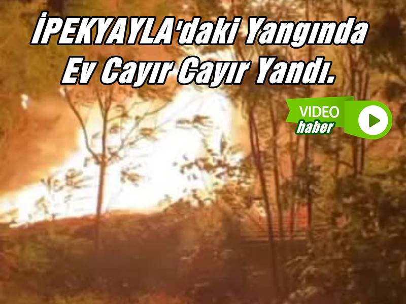 Mudanya İPEKYAYLA'daki Yangında Ev Cayır Cayır Yandı. 4Kişi Dumandan Zehirlendi.