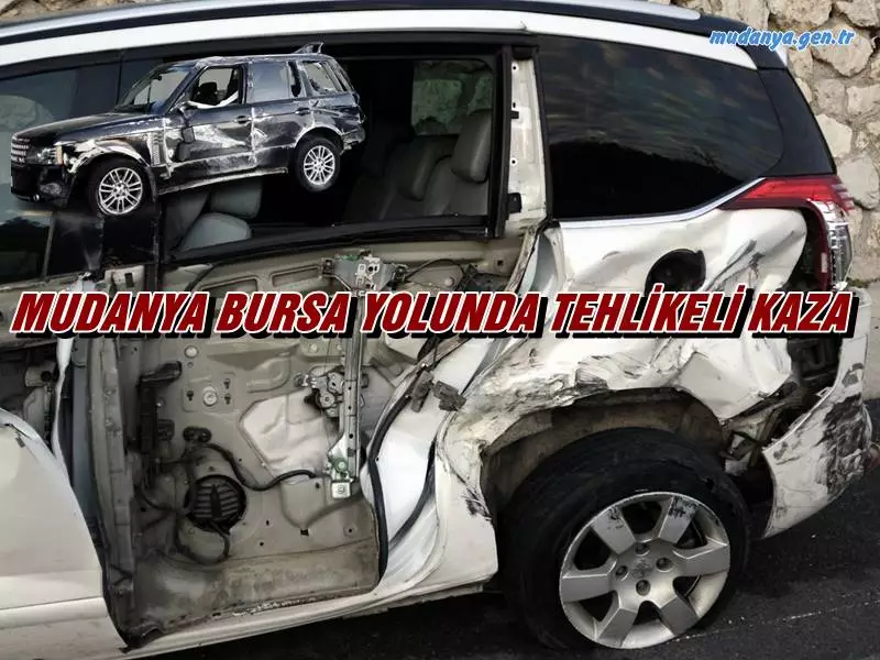 Sabah saatlerinde Mudanya Bursa İstikametinde kadın sürücünün kullandığı 16 ABC.... plakalı SUV otomobil önünde gitmekte olan 16 BFB 482 plakalı otomobile arkadan çarparak aracın ağır hasar görmesine neden oldu. Çarpan araç ise çarpmanın tesiriyle yol kenarındaki duvara çarpması sonucu durabildi.