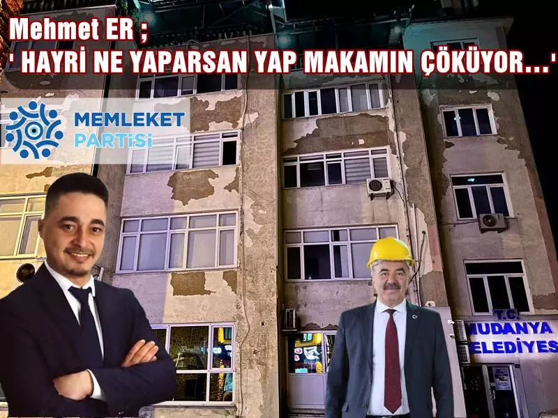 Mehmet ER ' HAYRİ NE YAPARSAN YAP MAKAMIN ÇÖKÜYOR…'