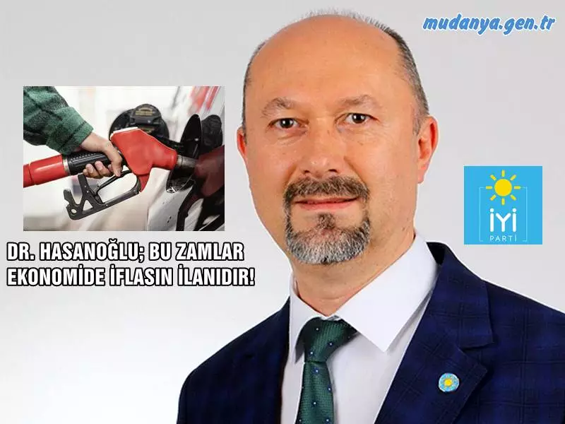 İYİ Parti İl Başkanı Dr. Mehmet Hasanoğlu, son yapılan Özel Tüketim Vergisi (ÖTV) zamlarının ‘şok edici’ etkisinin akaryakıt başta olmak üzere pek çok sektörde ortaya çıkmaya başladığına değinerek, “Bu kararlar, AK Parti iktidarının ülke ekonomisini iflas ettirdiğinin ilanıdır” dedi.
