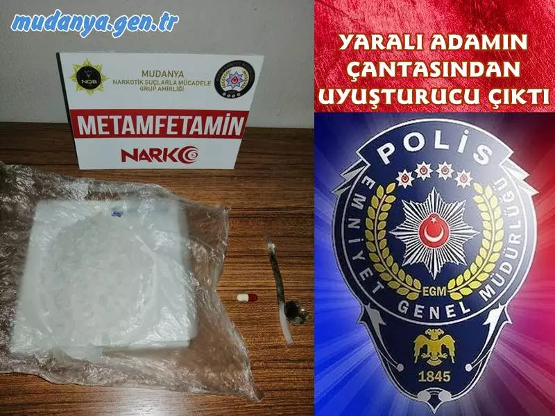İstanbul Mudanya seferini yapan deniz otobüsünde yolculuk yapan E. Lekesizgöz isimli şahsın fenalaşması üzerine kaldırıldığı Mudanya Devlet Hastanesinde silahla vurularak yaralandığı ortaya çıktı. Narkotik Şube tarafında çantasında yapılan aramada uyuşturucu bulundu.