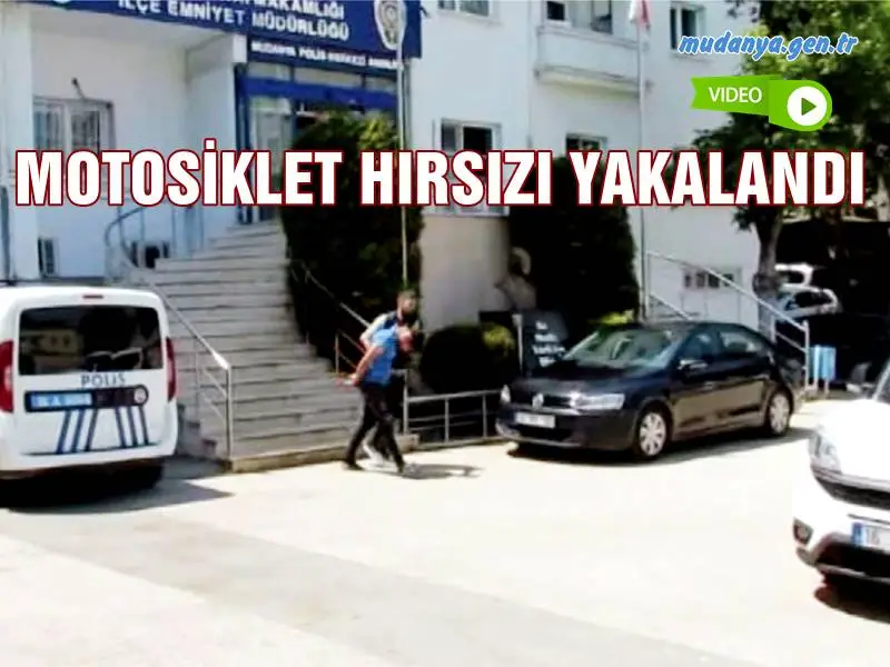 VATANDAŞIN KORKULU RÜYASI MOTOSİKLET HIRSIZI YAKALANDI