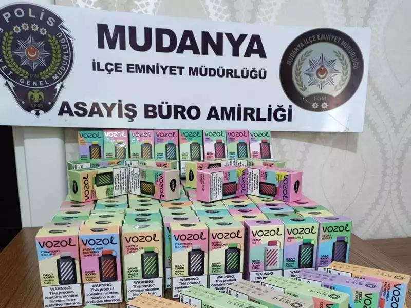 Mudanya Emniyeti'nden Kaçak E-Sigara Operasyonu