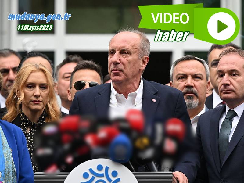 Memleket Partisi Genel Başkanı Muharrem İnce, Cumhurbaşkanlığı adaylığından çekildiğini duyurdu.