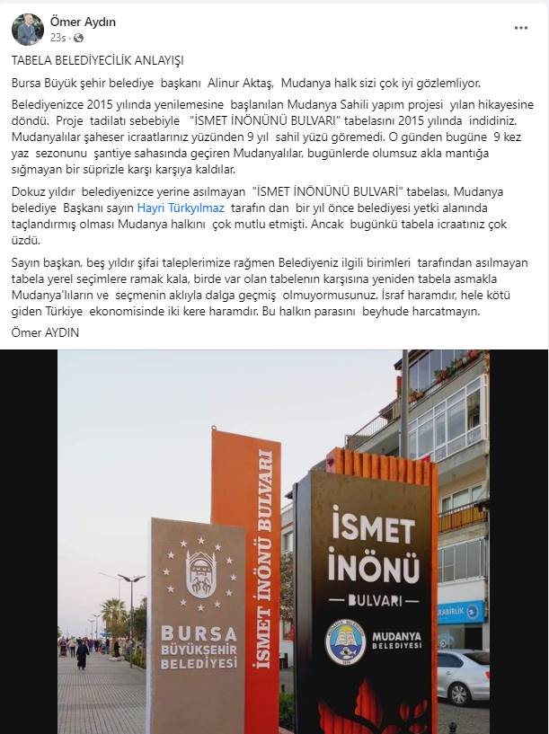 ÖMER AYDIN CHP ESKİ İLÇE BAŞKANI TOTEM KRİZİ