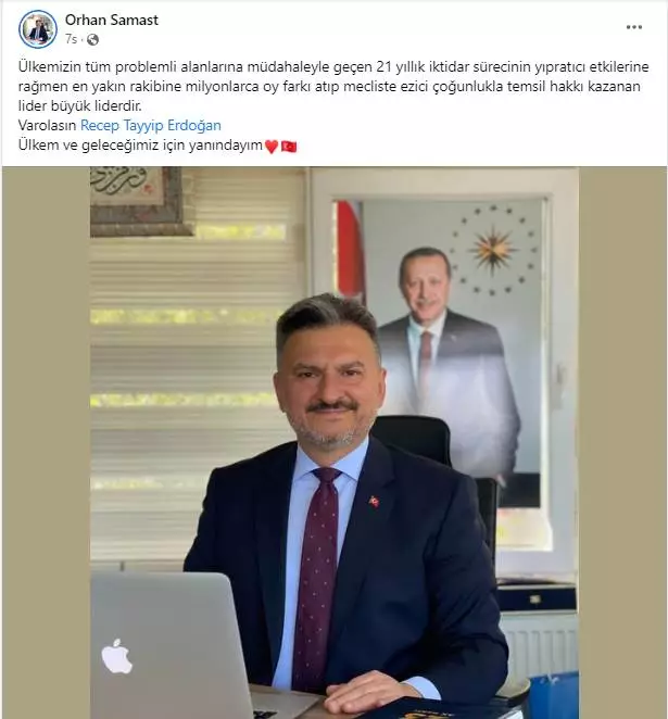 ORHAN SAMAST AK PARTİ MUDANYA İLÇE BAŞKANI