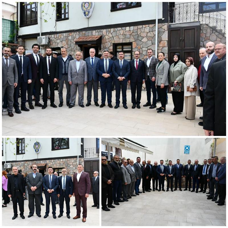 Mudanya Kaymakamı Sayın Ayhan TERZİ, Ramazan Bayramı münasebetiyle bayramın ilk günü ilçe Polis Evi'nde düzenlenen bayramlaşma programına katılarak  ilçe protokolü ve vatandaşlarla bayramlaştı.