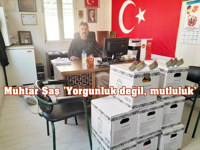 Büyük bir emekle Şükrü Çavuş Mahallesinde artık sembolleşen ATV'siyle ihtiyaç sahibi mahalle sakinlerine hayırseverlerin gıda kolilerini şahsen kapı kapı dağıtan Muhtar ŞAŞ "Vicdanen çok rahatım.