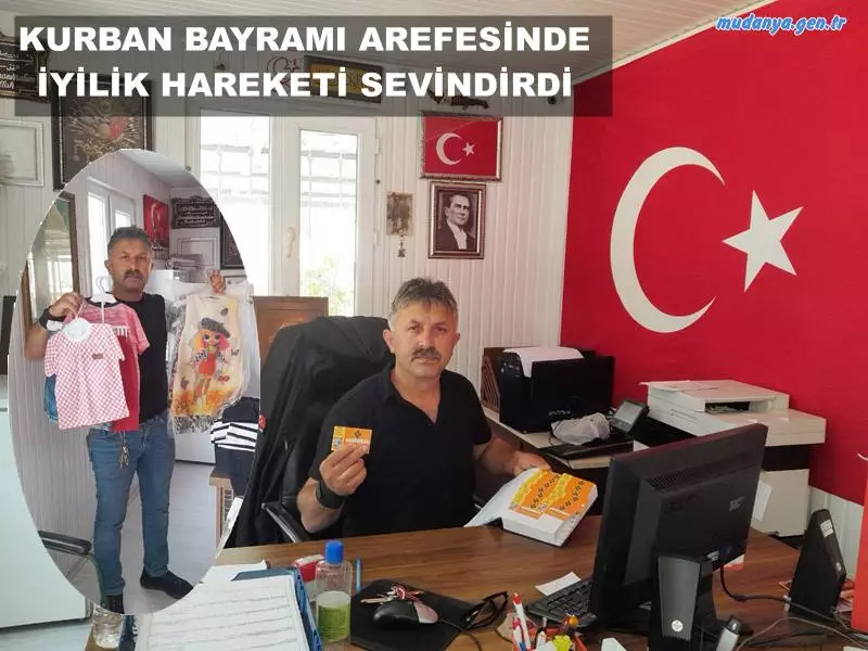 ŞÜKRÜ Çavuş'ta Muhtar ŞAŞ  ve Hayırseverler Bayram Öncesi Çocukları Yine Sevindirdi.